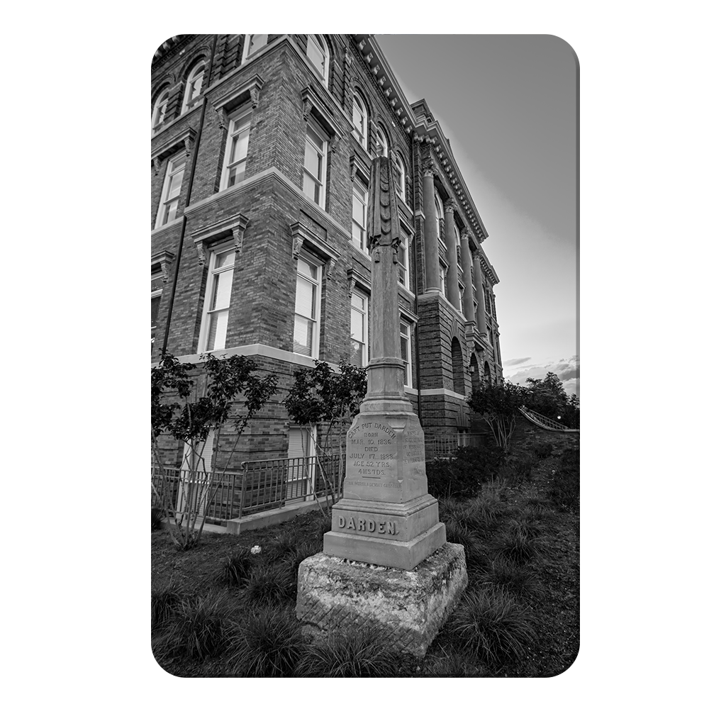 Mississippi State Bulldogs - Darden B&W - College Wall Art #Canvas 