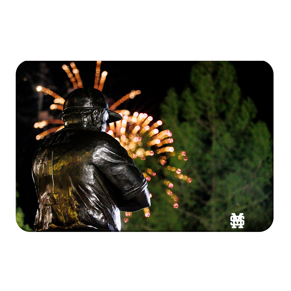 Mississippi State Bulldogs - Polk Fireworks - College Wall Art #Canvas