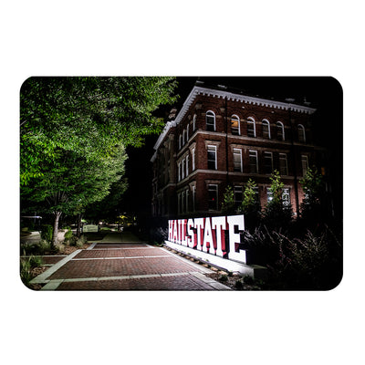 Mississippi State Bulldogs - Hail State Plaza at Night - College Wall Art #PVC