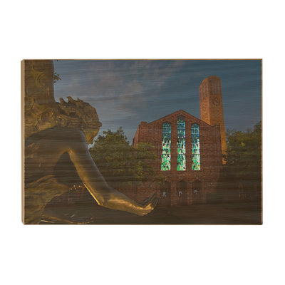 Mississippi State Bulldogs - The Chapel's Angel - College Wall Art #Wood
