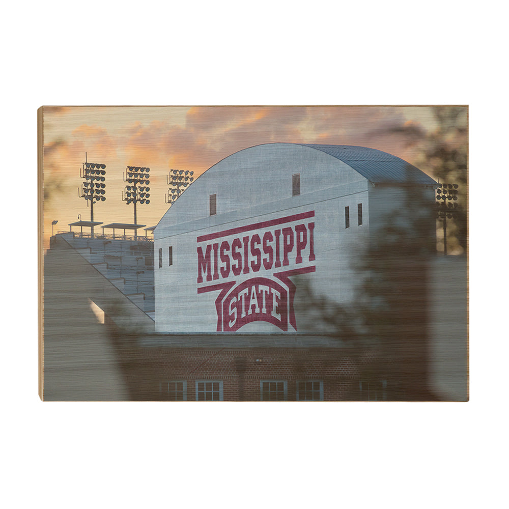 Mississippi State Bulldogs - Mississippi State Sunset - College Wall Art #Canvas