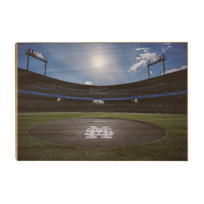 Mississippi State Bulldogs - Baseball Opening Weekend - College Wall Art #Wood