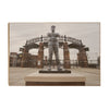 Mississippi State Bulldogs - Ron Polk Statue - College Wall Art #Wood