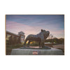 Mississippi State Bulldogs - Bully Statue Colvard Union Sunset - College Wall Art #Wood