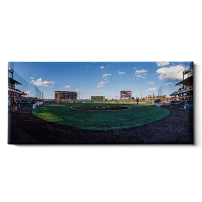 Mississippi State Bulldogs - Baseball Stars & Stripes Panoramic - College Wall Art #Canvas