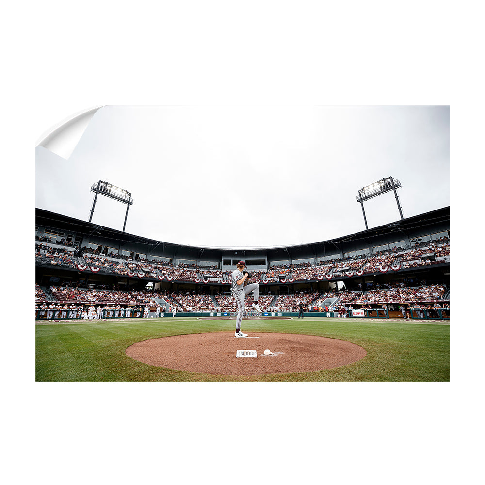 Mississippi State Bulldogs - First Pitch - College Wall Art #Canvas