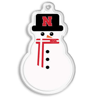Nebraska Cornhuskers - Nebraska Snowman Double-Sided Ornament
