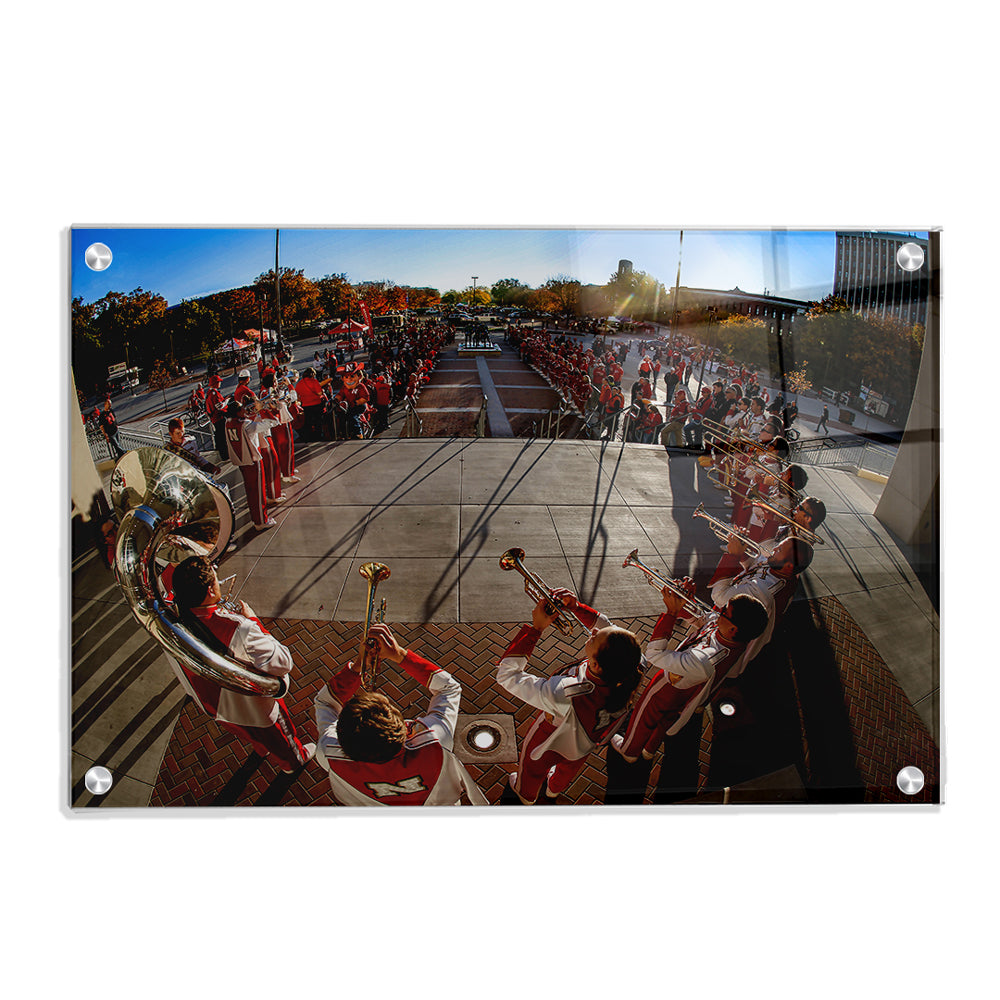 Nebraska Cornhuskers - The Pride of All Nebraska Trumpets - College Wall Art #Canvas
