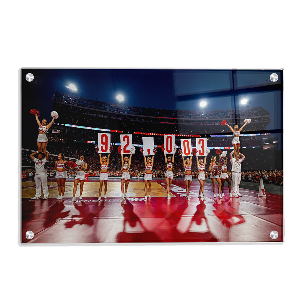 Nebraska Cornhuskers - 92,003 - College Wall Art #Canvas