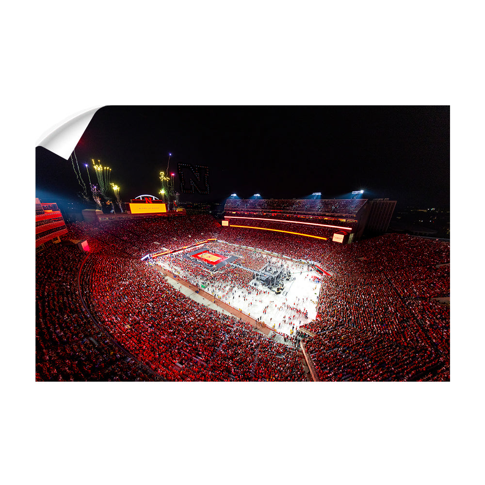 Nebraska Cornhuskers - Nebraska Volleyball Day - College Wall Art #Canvas