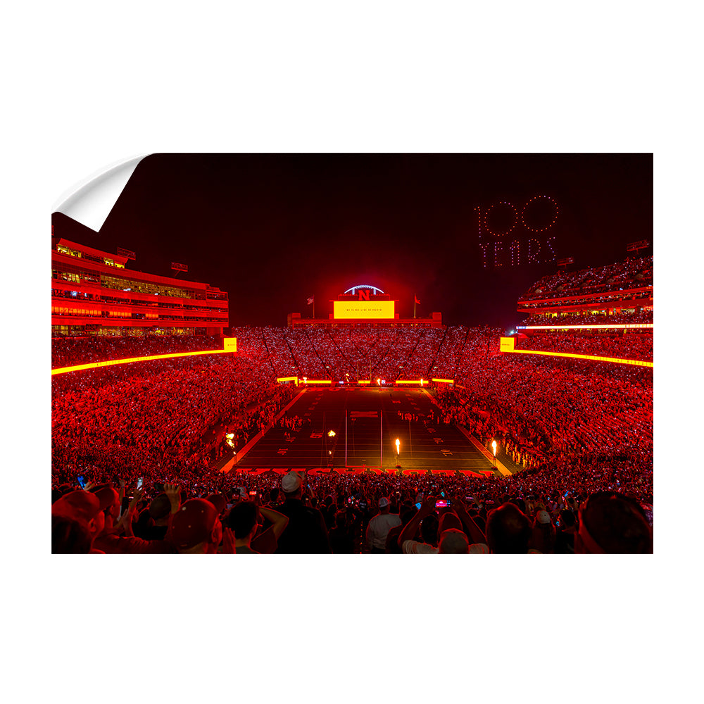 Nebraska Cornhuskers - 100 Years - College Wall Art #Canvas