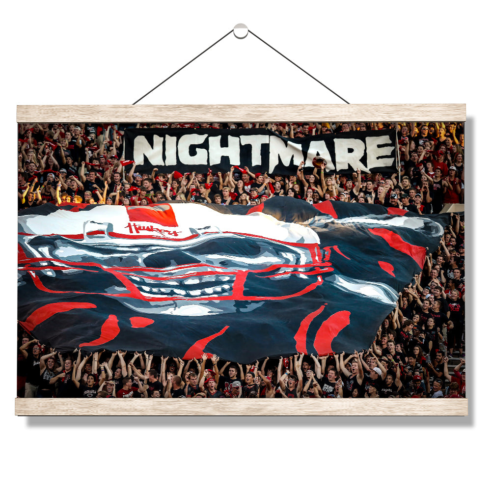 Nebraska Cornhuskers - Nightmare - College Wall Art #Canvas
