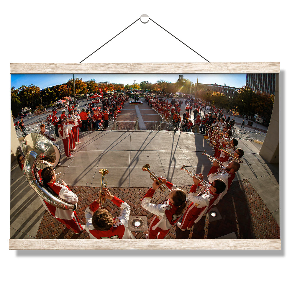 Nebraska Cornhuskers - The Pride of All Nebraska Trumpets - College Wall Art #Canvas