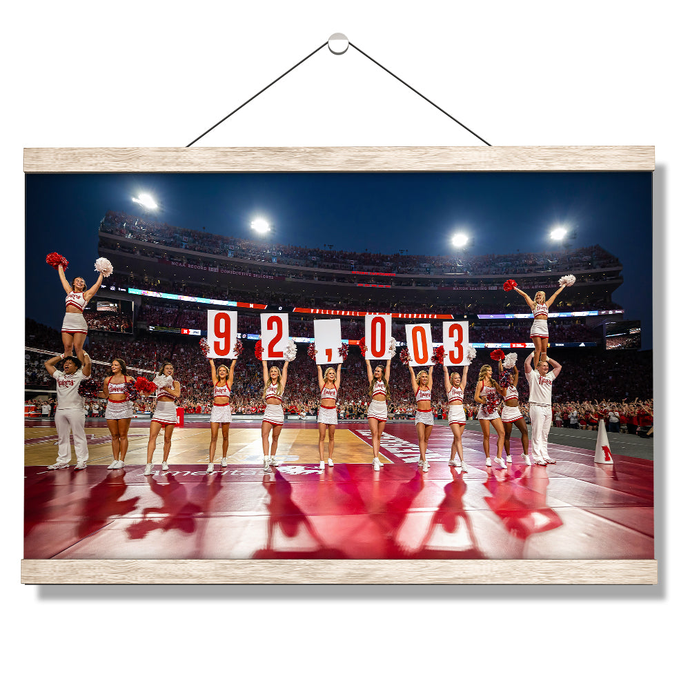 Nebraska Cornhuskers - 92,003 - College Wall Art #Canvas