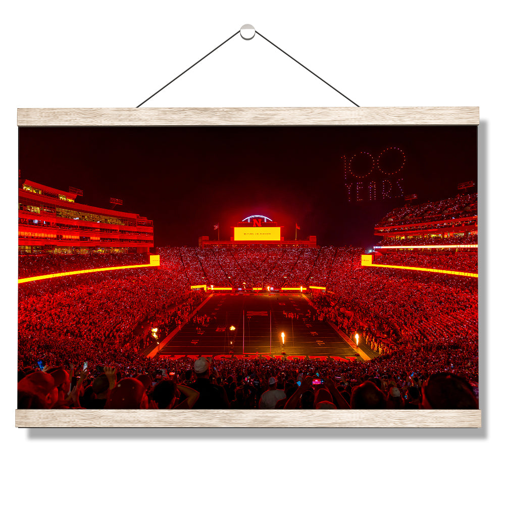 Nebraska Cornhuskers - 100 Years - College Wall Art #Canvas