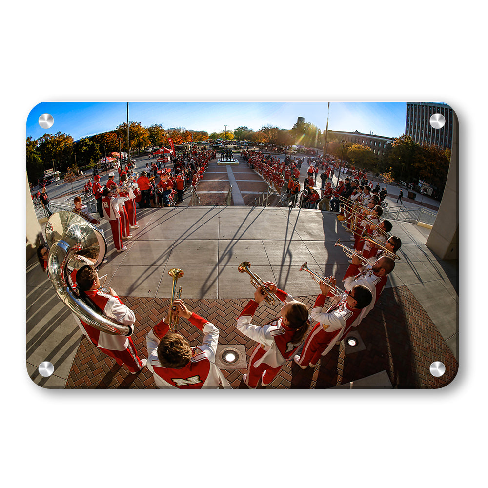 Nebraska Cornhuskers - The Pride of All Nebraska Trumpets - College Wall Art #Canvas