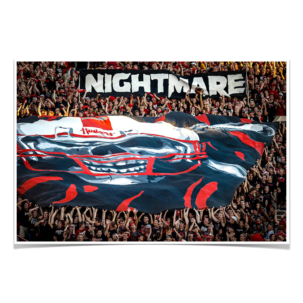 Nebraska Cornhuskers - Nightmare - College Wall Art #Canvas