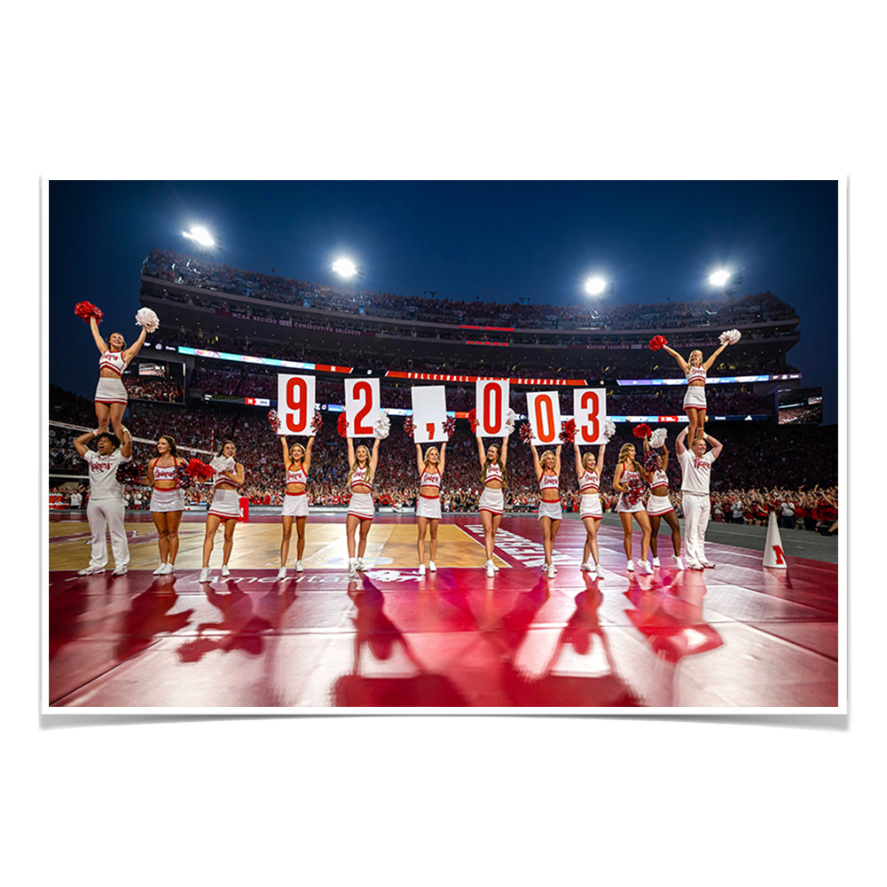 Nebraska Cornhuskers - 92,003 - College Wall Art #Canvas