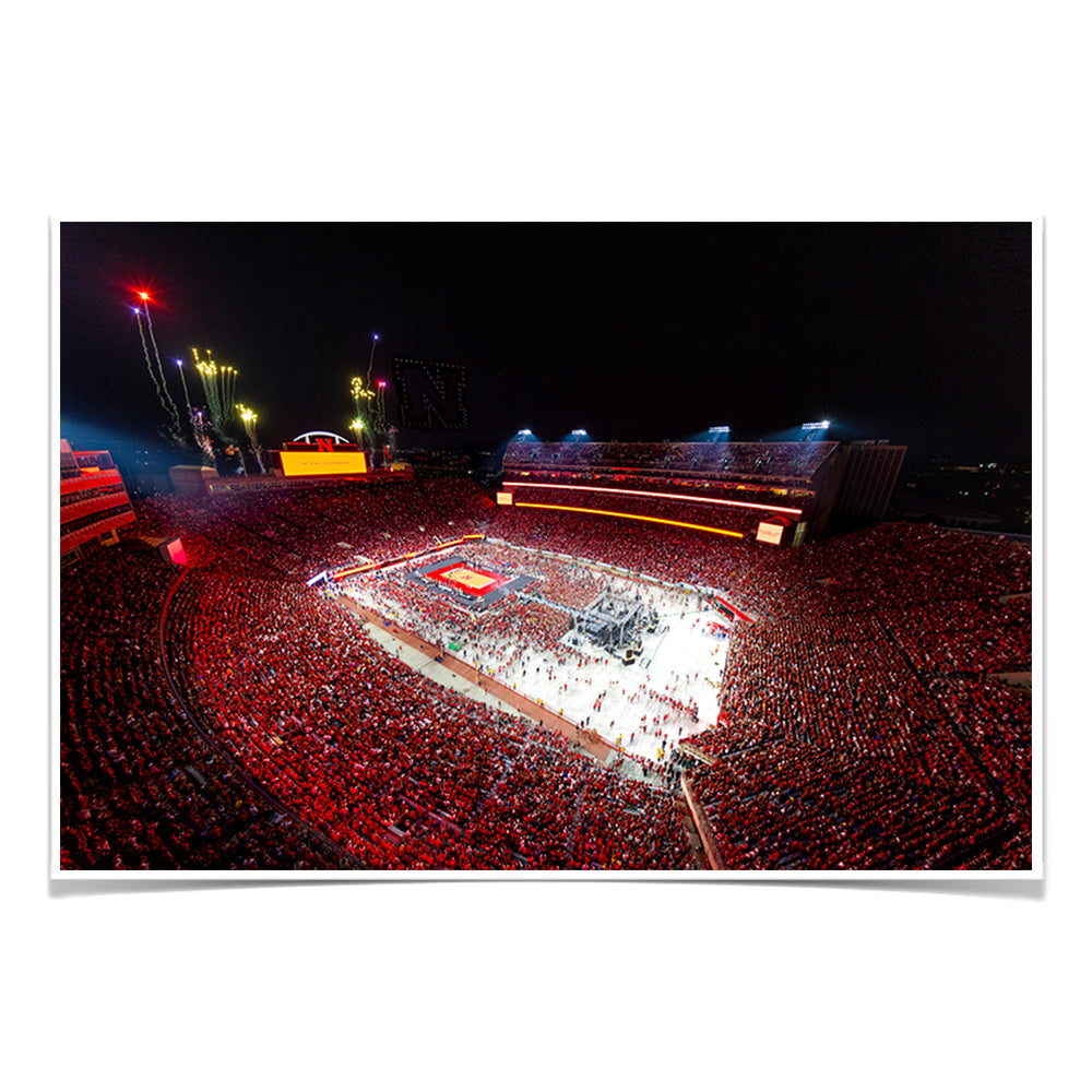 Nebraska Cornhuskers - Nebraska Volleyball Day - College Wall Art #Canvas