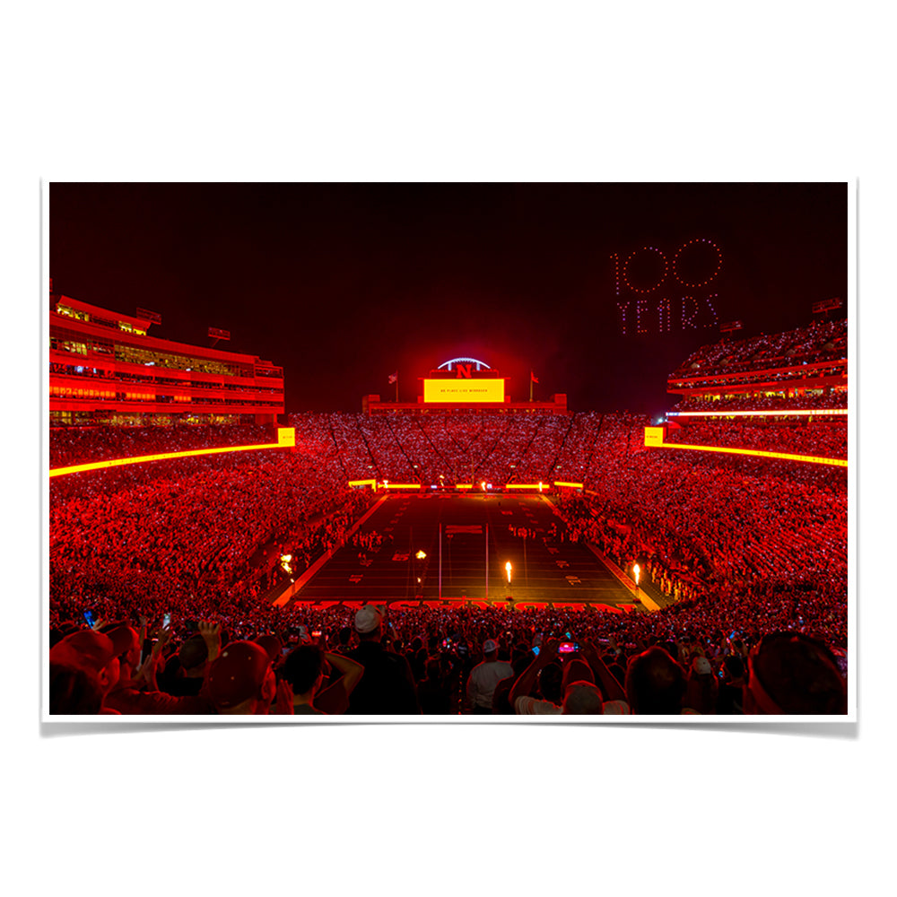 Nebraska Cornhuskers - 100 Years - College Wall Art #Canvas