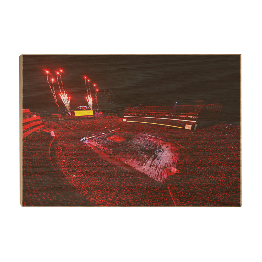 Nebraska Cornhuskers - Volleyball Day under the LED's - College Wall Art #Canvas