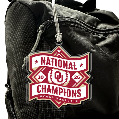 Oklahoma Sooners -  Baseball National Champions Logo Ornament & Bag Tag