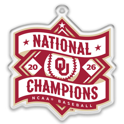 Oklahoma Sooners -  Baseball National Champions Logo Ornament & Bag Tag