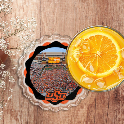 Oklahoma State Cowboys - Oklahoma State Storms the Field Drink Coaster