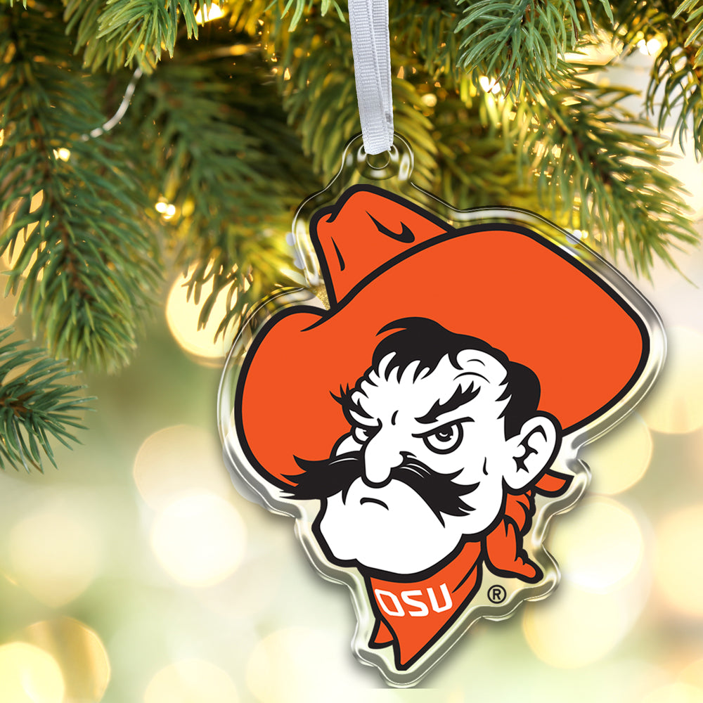 Oklahoma State Cowboys - Pistol Pete Head Shot Ornament & Bag Tag