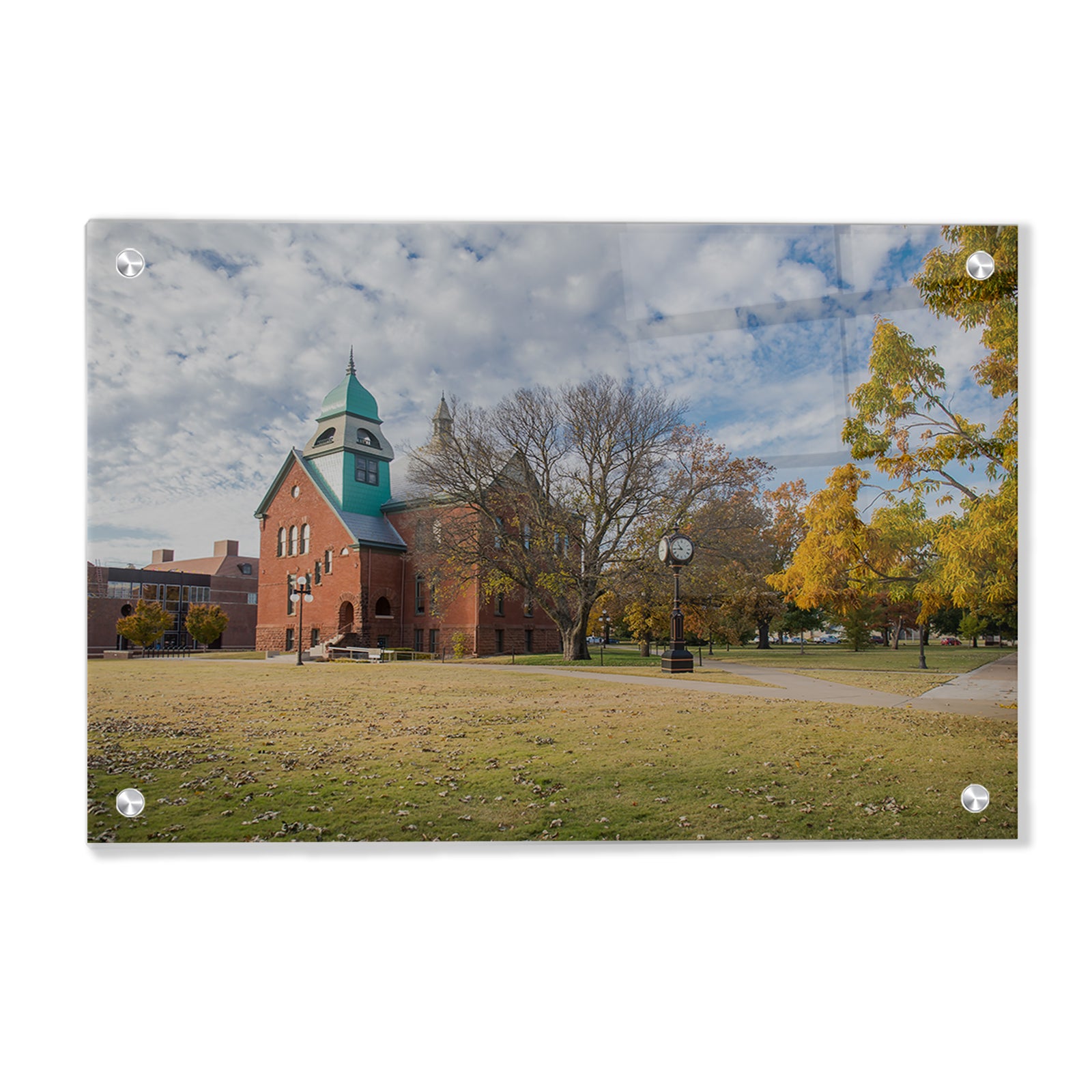 Oklahoma State Cowboys - Autumn Old Central - College Wall Art #Canvas