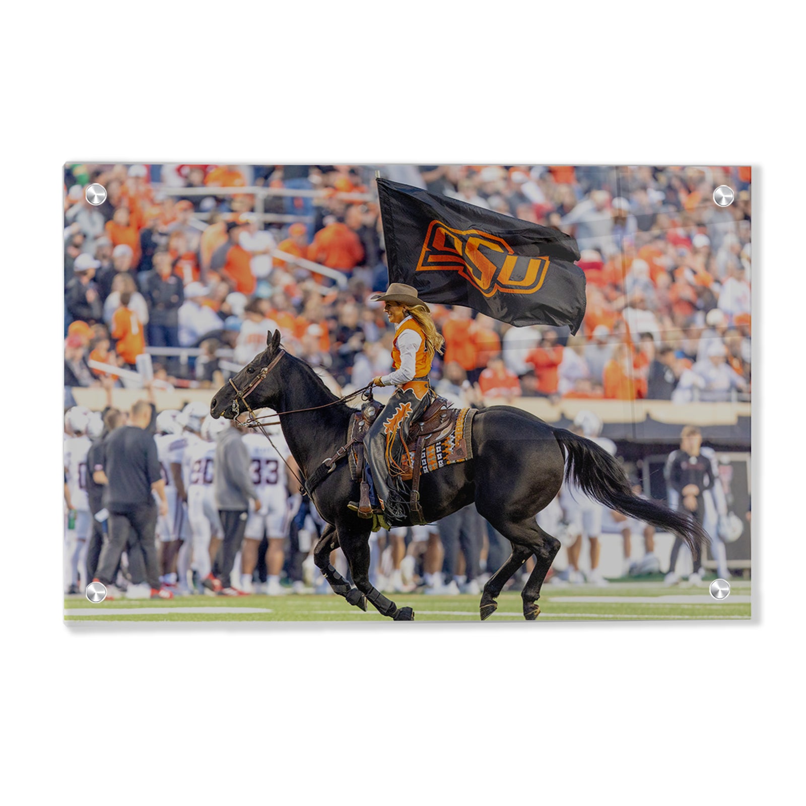 Oklahoma State Cowboys - Spirit Rider - College Wall Art #Canvas