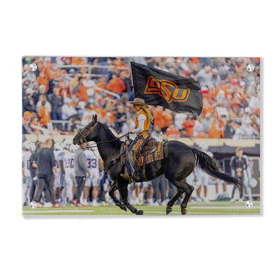 Oklahoma State Cowboys - Spirit Rider - College Wall Art #Acrylic