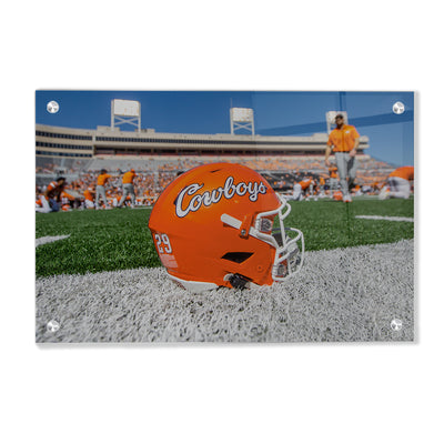 Oklahoma State Cowboys - Cowboys Football Helmet - College Wall Art #Acrylic