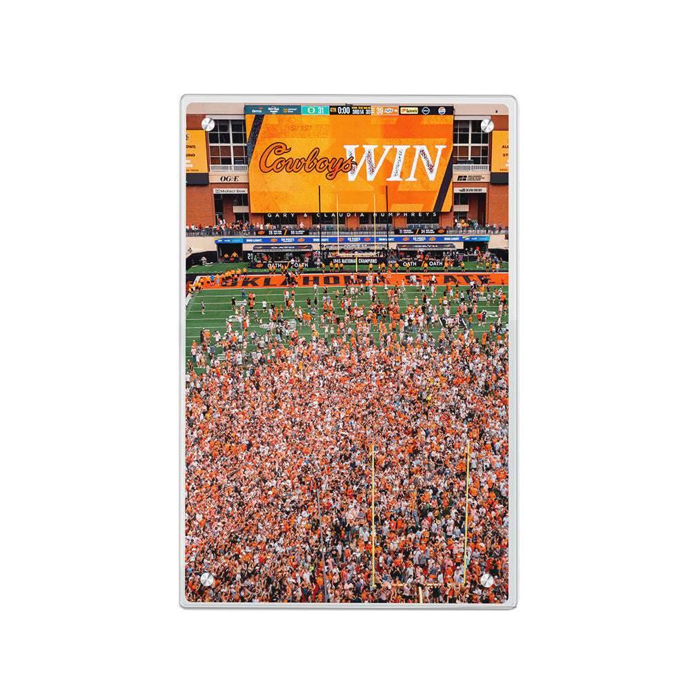 Oklahoma State Cowboys - Oklahoma State Cowboys Win - college wall art #canvas