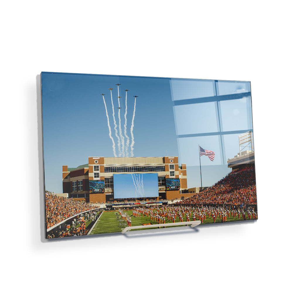 Oklahoma State Cowboys - OSU Flyover - College Wall Art #Canvas