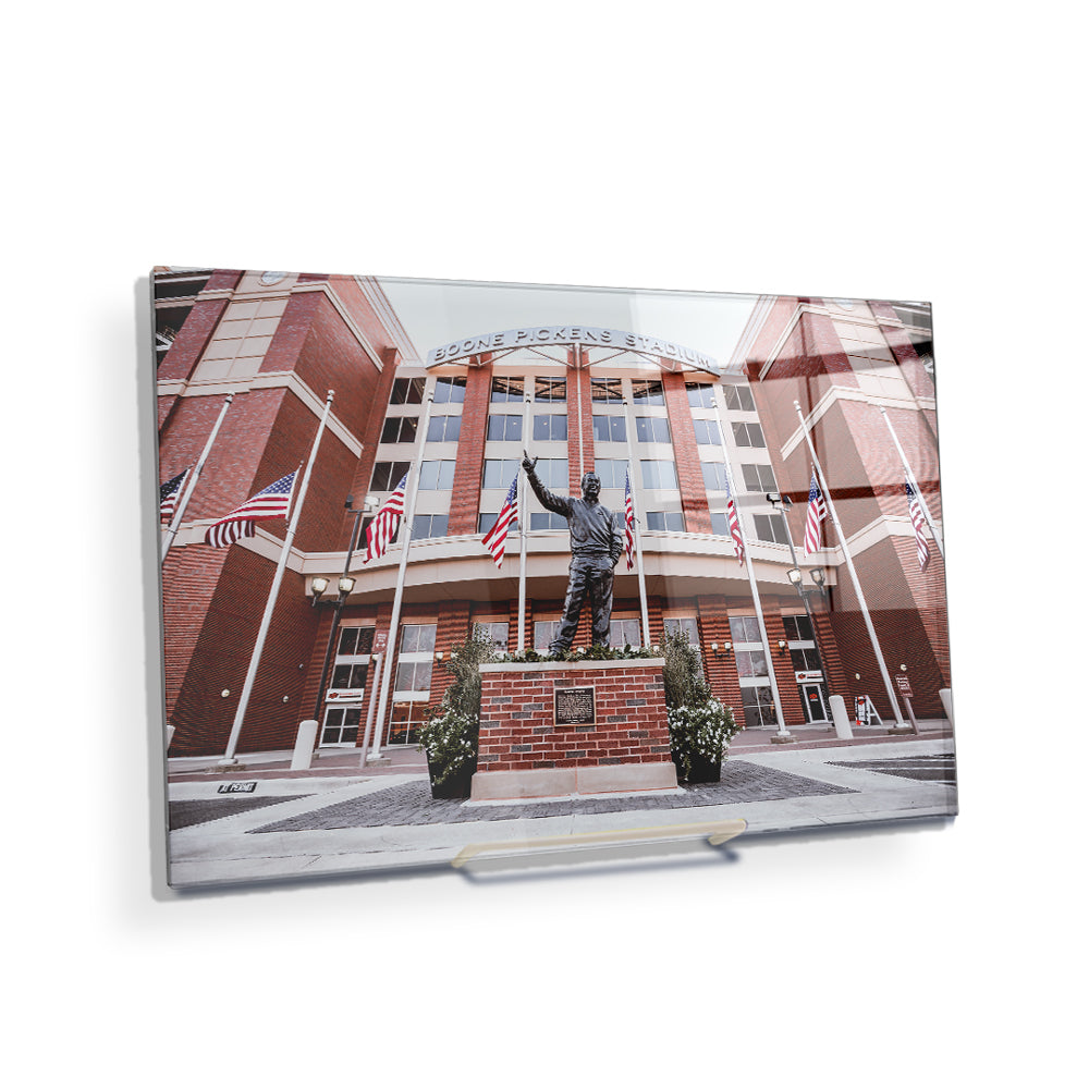 Oklahoma State Cowboys - Boone Pickens - College Wall Art #Canvas