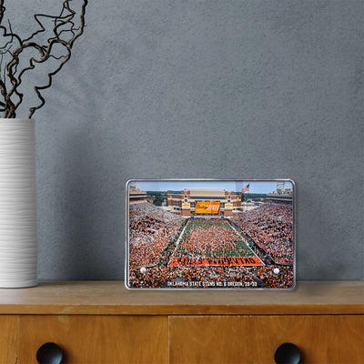 Oklahoma State Cowboys - Oklahoma State Stuns No. 6 Oregon - College Wall Art #Acrylic Mini