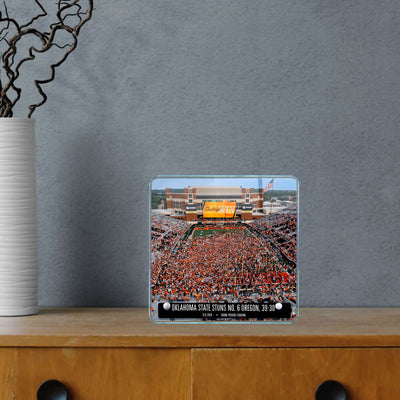 Oklahoma State Cowboys - Oklahoma State Stuns No. 6 Oregon Storms the Field - College Wall Art #Acrylic Mini