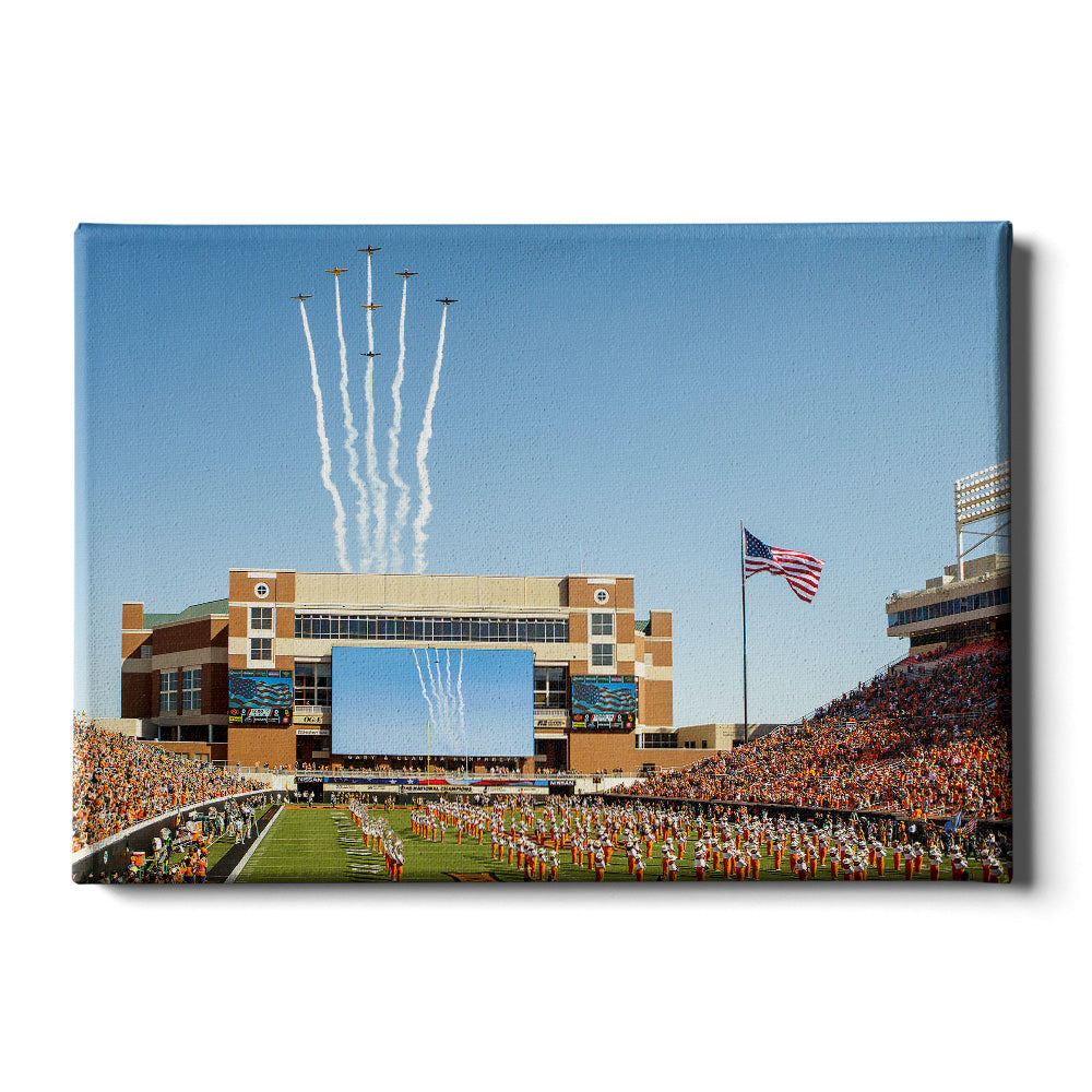 Oklahoma State Cowboys - OSU Flyover - College Wall Art #Canvas