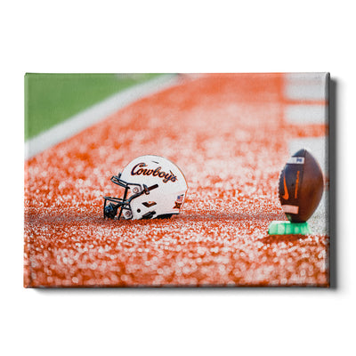 Oklahoma State Cowboys - OSU Helmet - College Wall Art #Canvas