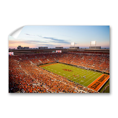 Oklahoma State Cowboys - OSU Orange Out Sunset - College Wall Art #Wall Decal