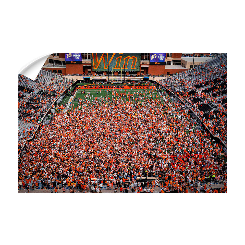 Oklahoma State Cowboys - Oklahoma State Win Storm the Field - College Wall Art #Wall Decal