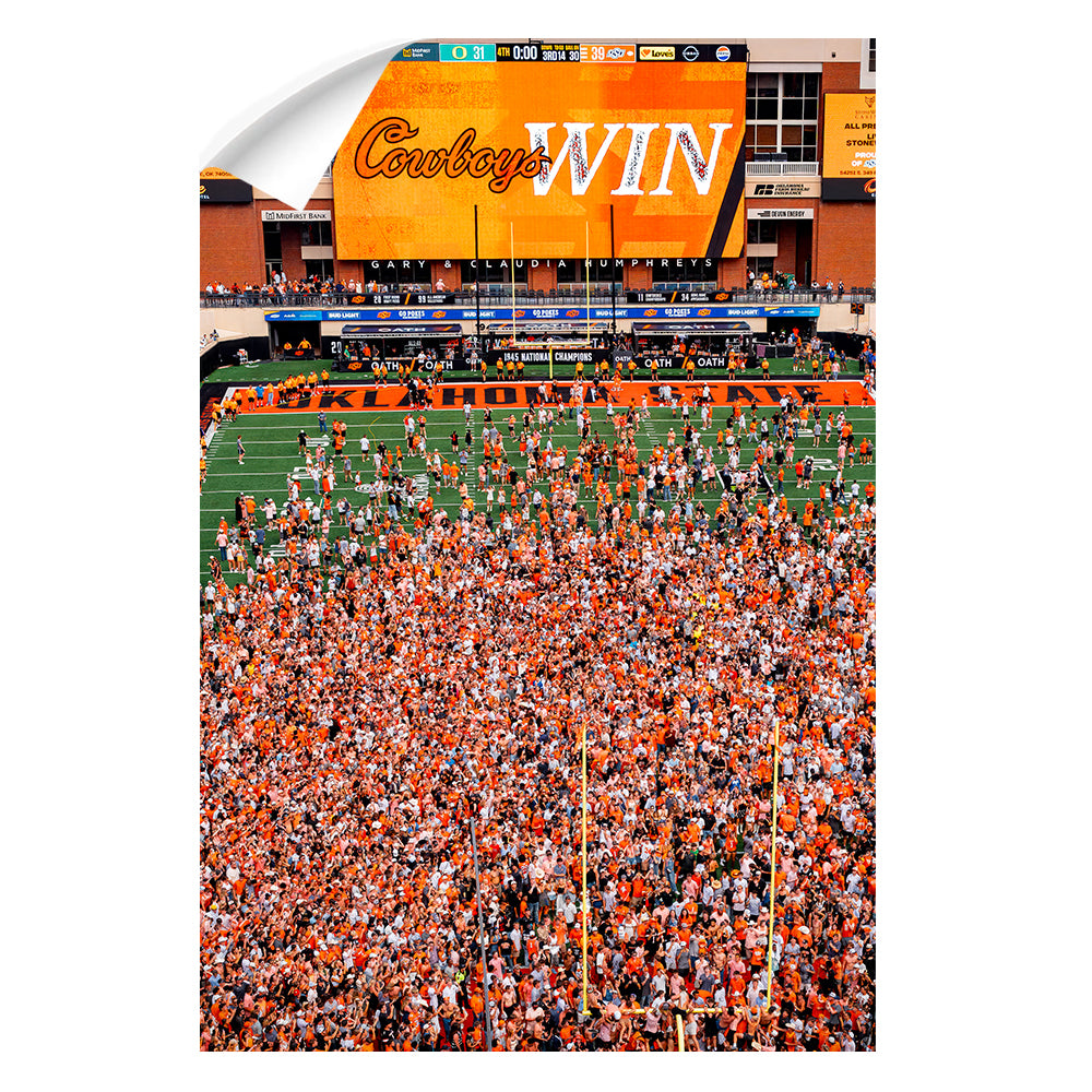 Oklahoma State Cowboys - Oklahoma State Cowboys Win - College Wall Art #wall decal