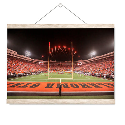 Oklahoma State Cowboys - Boone Pickens Stadium from the End Zone - College Wall Art #Hanging Canvas