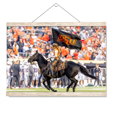 Oklahoma State Cowboys - Spirit Rider - College Wall Art #Hanging Canvas