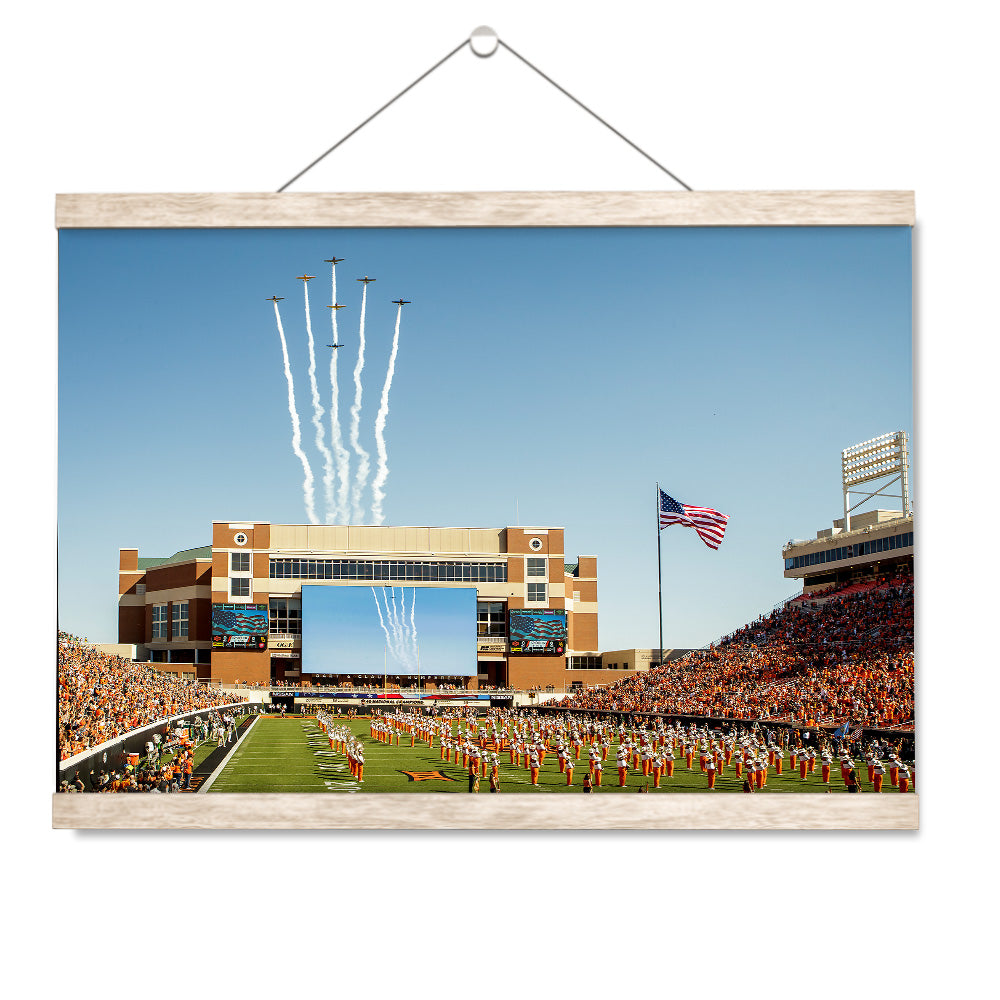 Oklahoma State Cowboys - OSU Flyover - College Wall Art #Canvas