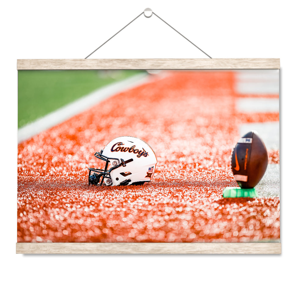 Oklahoma State Cowboys - OSU Helmet - College Wall Art #Canvas