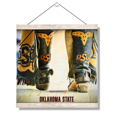Oklahoma State Cowboys - OSU Boots - College Wall Art #Hanging Canvas