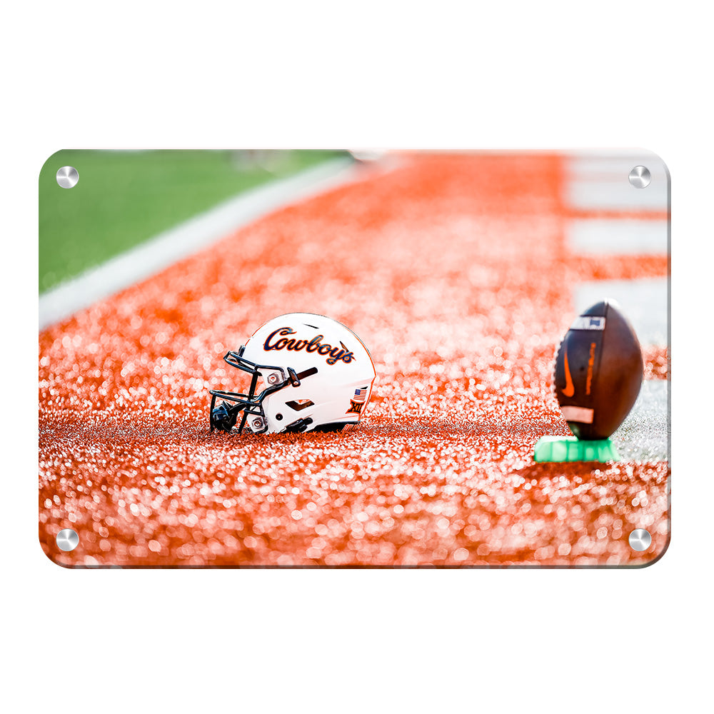 Oklahoma State Cowboys - OSU Helmet - College Wall Art #Canvas