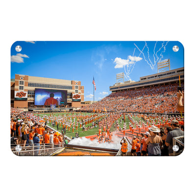 Oklahoma State Cowboys - Enter Pokes - College Wall Art #Metal